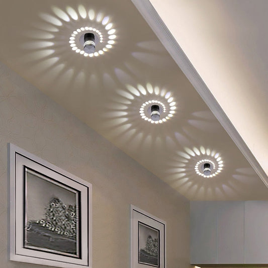 Nordic Minimalist Spiral Wall Ceiling Light